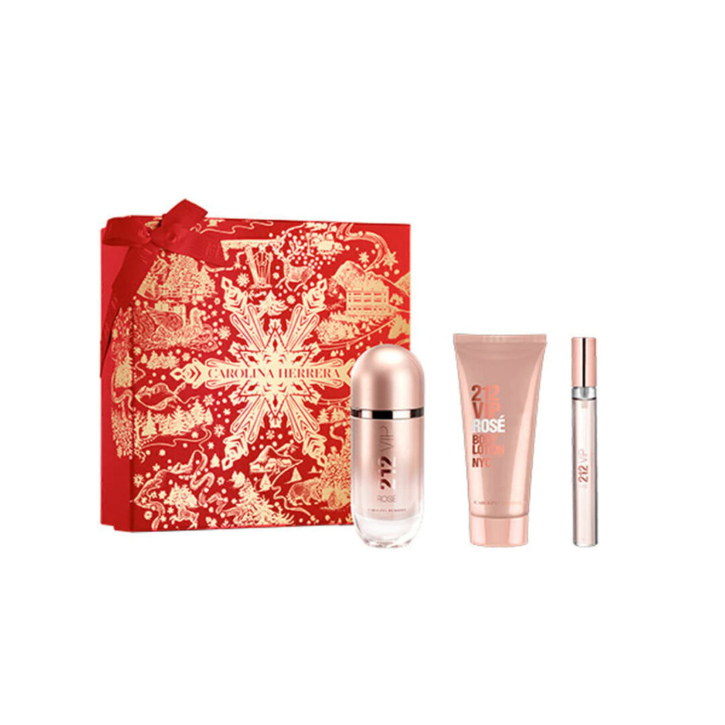Carolina Herrera Kit 212 Vip Rosé 80ml x 100ml x 10ml